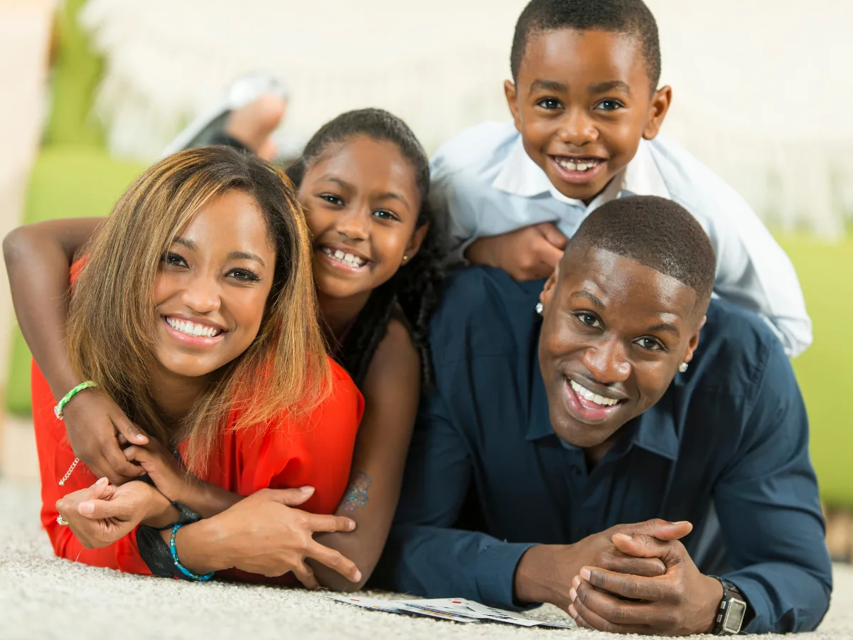 Family protected by Skydime Insurance personal cover